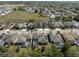 Aerial view of a residential neighborhood with homes, green spaces, and community amenities at 419 Coventry Rd, Davenport, FL 33897