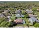 Expansive aerial view of a residential neighborhood with lush green lawns and private pools at 504 Sonata Ct, Winter Springs, FL 32708