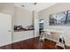 Cozy office space with hardwood floors, natural light, and ample room for desk and storage at 504 Sonata Ct, Winter Springs, FL 32708