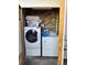 Outdoor laundry space with new machines, offering convenience and functionality in a compact area at 58 Magnolia Dr, Debary, FL 32713