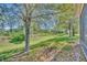 Picturesque backyard with mature trees, a gentle slope, and views of the natural landscape at 5910 Windsong Oak Dr, Leesburg, FL 34748