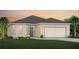 Charming single-story home featuring a 2-car garage, manicured lawn, and welcoming front entrance at 6038 Tree Crossing Ln, St Cloud, FL 34771