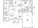 Detailed floor plan showing spacious layout with multiple bedrooms, living areas, and a three-car garage at 947 Ferne Dr, Longwood, FL 32779