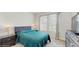 Comfortable bedroom features a TV, a nightstand, and large windows at 14345 Wabasso Loop, Winter Garden, FL 34787