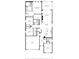 Detailed floor plan showcasing the layout of the first floor of the home, including the dimensions of each room at 14345 Wabasso Loop, Winter Garden, FL 34787