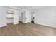 Spacious main bedroom featuring hardwood floors and a walk in closet at 1602 Park Lake St # 2, Orlando, FL 32803