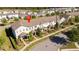 Aerial view showcasing this home's location within a neatly planned community with sidewalks and green spaces at 9513 Amber Chestnut Way, Winter Garden, FL 34787