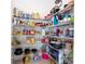Well-organized walk-in pantry with wire shelving, and ample storage space at 9513 Amber Chestnut Way, Winter Garden, FL 34787
