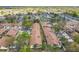 Expansive aerial view of a residential area with mature trees and well-maintained townhome complexes at 2471 Tahoe Cir # 00, Winter Park, FL 32792