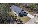 An aerial view of a home with a dark roof, surrounded by lush greenery at 435 Lincoln Ave, Oviedo, FL 32766