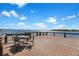 Waterfront deck with table and chairs offering stunning views of the open water at 5243 W Lake Butler Rd, Windermere, FL 34786