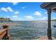 Waterfront home with a beautiful dock overlooking the water and boats at 5243 W Lake Butler Rd, Windermere, FL 34786