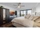 Bright main bedroom with hardwood floors, large windows and city views at 530 E Central Blvd # 705, Orlando, FL 32801