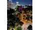 Beautiful night view of downtown skyline and lush trees at 530 E Central Blvd # 705, Orlando, FL 32801