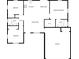 A floor plan layout of the home, showing the placement of the bedrooms, living room, and kitchen at 546 Koala Dr, Kissimmee, FL 34759