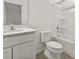 Bright bathroom features a modern vanity sink and shower at 10359 Ebb Tide Ln, Orlando, FL 32821