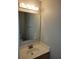 This bathroom includes a vanity and mirror with an overhead light fixture at 115 Royalty Cir, Sanford, FL 32771