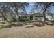 Cozy single-story home with stone accents and mature trees shading the front yard at 120 Lake Dr, Oviedo, FL 32765