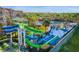 Gathering-friendly waterpark featuring colorful slides and splash areas at 7675 Comrow St # 204, Kissimmee, FL 34747