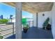 Balcony with city views and greenery at 10 N Summerlin Ave # 55, Orlando, FL 32801