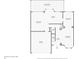 Detailed floor plan showcasing the layout of the house's first floor at 1923 Osman Ave, Orlando, FL 32806