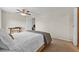 Bedroom featuring a ceiling fan, neutral tones and ample space at 2010 Overlook Dr, Winter Haven, FL 33884