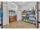 Organized storage room featuring multiple shelves and drawers, perfect for storage at 4907 Culdesac Ct, St Cloud, FL 34772