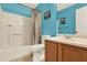 Bathroom features a tub/shower combo, and vanity at 5429 Lake Margaret Dr # 185, Orlando, FL 32812