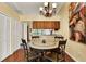 Dining room with hardwood floors and lots of natural light at 5429 Lake Margaret Dr # 185, Orlando, FL 32812