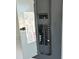 Close-up of an open electrical panel with visible breakers and wiring diagrams at 124 Harrison Rd, Daytona Beach, FL 32118