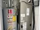HVAC room with a water heater, newer furnace, and associated ductwork and piping at 124 Harrison Rd, Daytona Beach, FL 32118