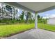 Backyard with patio and view of treeline at 1276 Jackson Hole Ct, Deland, FL 32724