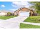 Charming single-story home featuring a well-maintained lawn and a two-car garage in a residential neighborhood at 1562 Woodwind Dr, Apopka, FL 32703