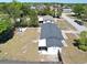An aerial view showcasing the backyard with a new roof on the house at 2480 Alamanda Ave, Deltona, FL 32738