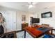 Functional office with wood floors, ample desk space, and natural light for a productive work environment at 29150 Beauclaire Dr, Tavares, FL 32778