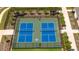 Aerial view showcasing the community's tennis and pickle ball courts at 4994 Citrus Leaf Blvd, Winter Garden, FL 34787