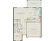 Layout of the home's first floor featuring the kitchen, gathering room, bedroom, and 2 car garage at 5610 Wood Bridge Pl, St Cloud, FL 34771
