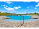 Community pool with zero entry and splash pad in a resort style setting at 14315 Crestavista Ave, Clermont, FL 34714