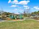 Community playground with colorful equipment and a shaded picnic area for Gathering fun and recreation at 16089 Parkwyn St, Winter Garden, FL 34787