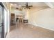 Spacious living room featuring a fireplace, high ceilings, and a staircase, creating an open and airy atmosphere at 1709 Winter Green Blvd, Winter Park, FL 32792