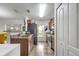 Functional kitchen featuring granite countertops, stainless steel appliances, and ample cabinet space at 2906 Clarabelle Ct, Kissimmee, FL 34743