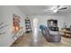 Spacious living room featuring tile flooring, neutral walls, and a ceiling fan at 2906 Clarabelle Ct, Kissimmee, FL 34743