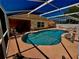 Wonderful pool with a screened enclosure, great for swimming and relaxing in a comfortable outdoor setting at 6037 Hickory Grove Ln, Port Orange, FL 32128