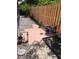 Side yard with a fence, flower pots, and plants at 6037 Hickory Grove Ln, Port Orange, FL 32128