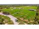 Aerial view of the sports complex with multiple fields, playgrounds, covered seating, and community resources at 1259 Freeport Dr, Deltona, FL 32725