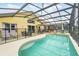 Beautiful screened-in pool with hot tub and a safety fence for worry-free enjoyment at 2787 Lido Key Dr, Kissimmee, FL 34747