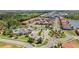 Beautiful aerial view of neighborhood amenities with pool, clubhouse, and surrounding homes at 4416 Shiva Loop, Kissimmee, FL 34746