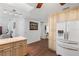 Open kitchen layout with granite countertops and adjacent living area, perfect for entertaining guests at 516 Donaldson Dr, Debary, FL 32713