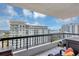 Spacious balcony features outdoor seating and a stunning view of the city skyline at 530 E Central Blvd # 1901, Orlando, FL 32801