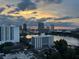 Breathtaking city view at sunset, showcasing the skyline and lake at 530 E Central Blvd # 1901, Orlando, FL 32801